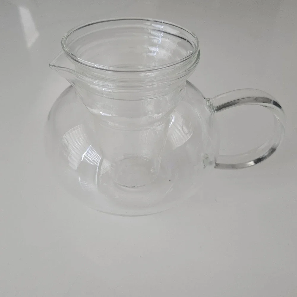 Primula Glass Teapot with Glass Loose Leaf Tea Infuser Clear No Lid